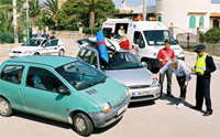 Autounfall im Ausland