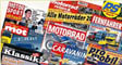 Auto, Verkehr und Motorsportzeitschriften.