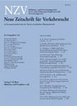 NZV - Neue Zeitschrift für Verkehrsrecht 